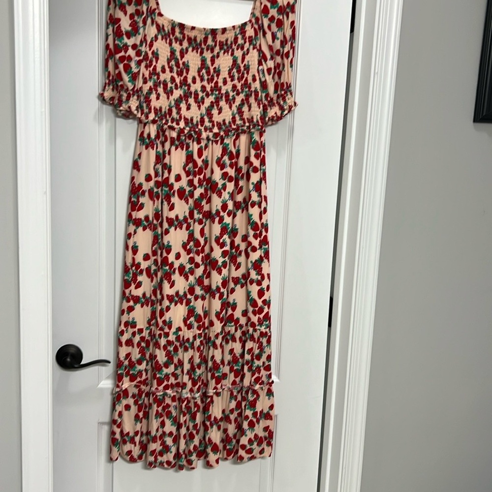 Strawberry Print Women's Dress